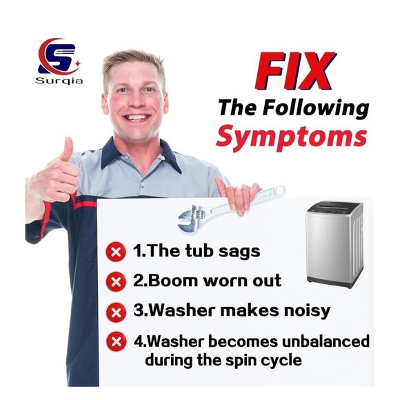 W11217817 Washer Suspension Rod Kit for WTW4855HW0 WTW4855HW1 WTW4850HW0 4844566 - Picture 4 of 6